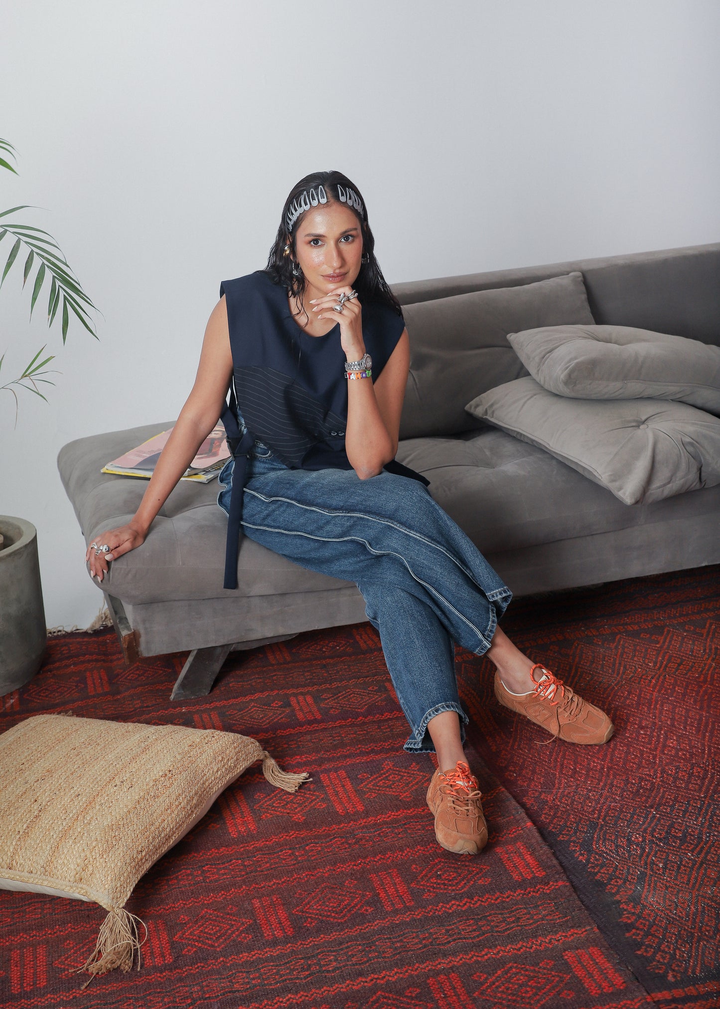 panel jeans