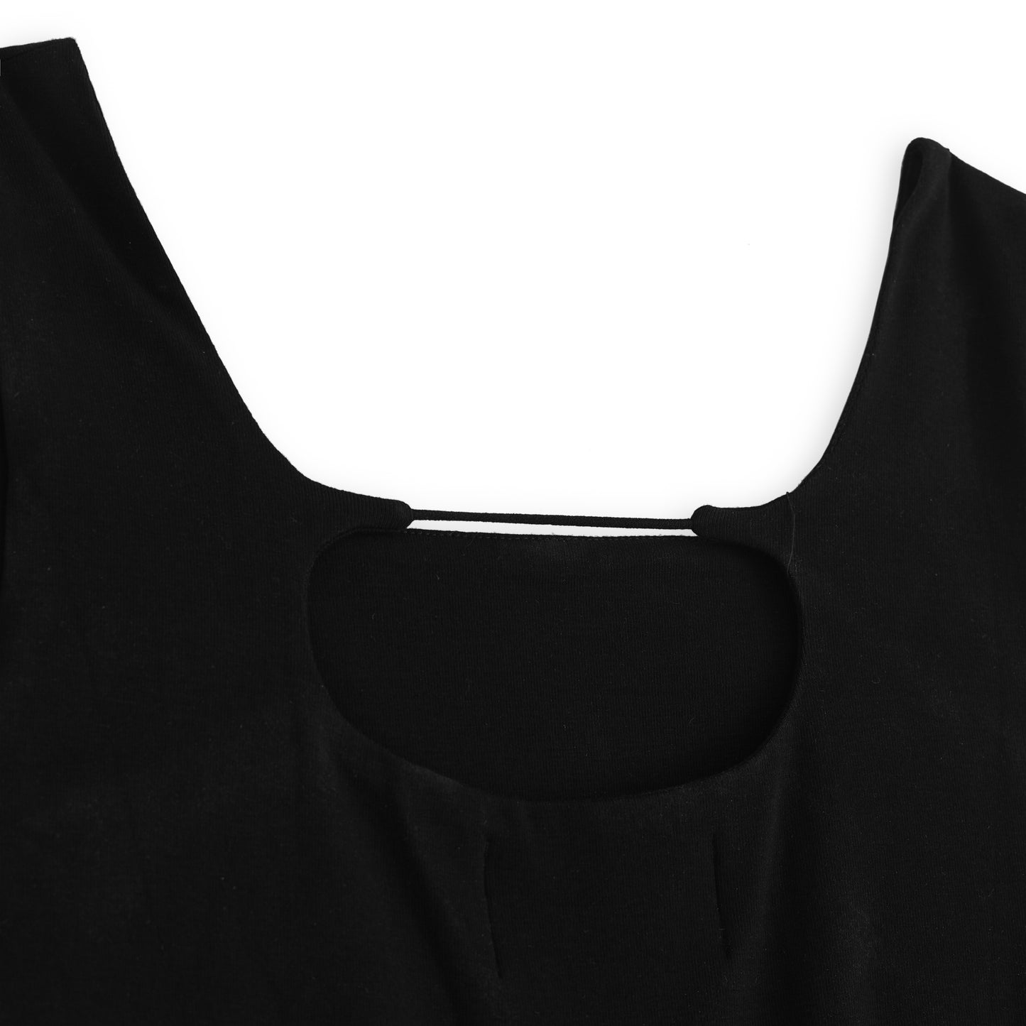 pleated midi-dress black