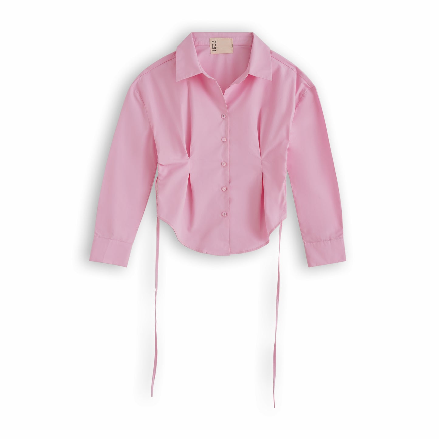 cinch waist poplin pink