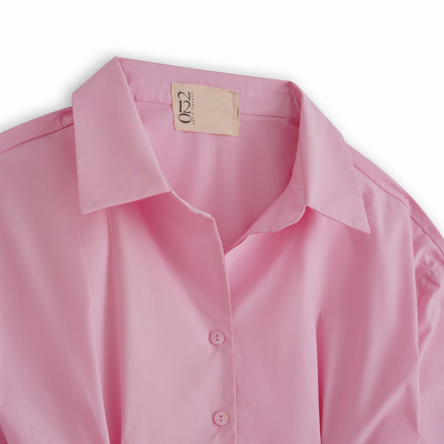cinch waist poplin pink