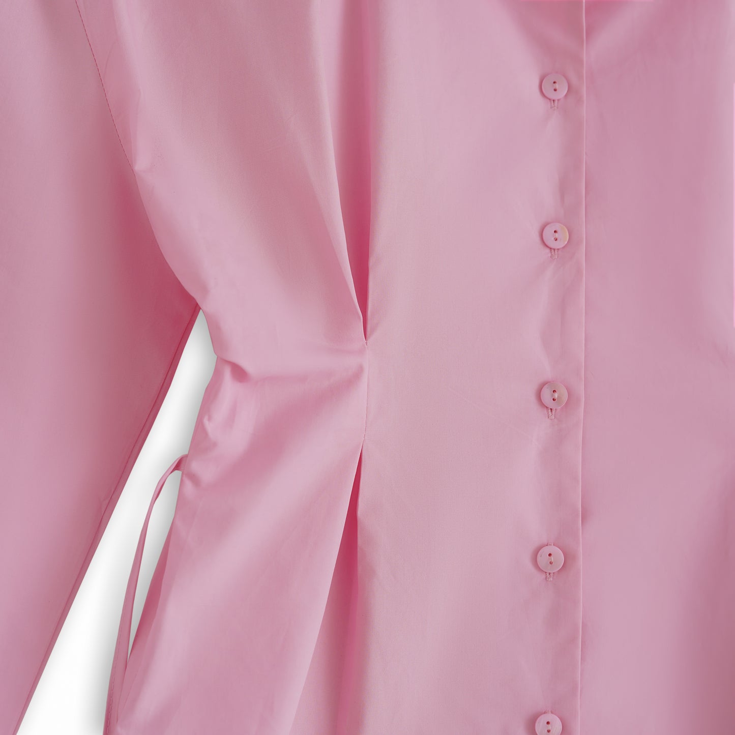 cinch waist poplin pink