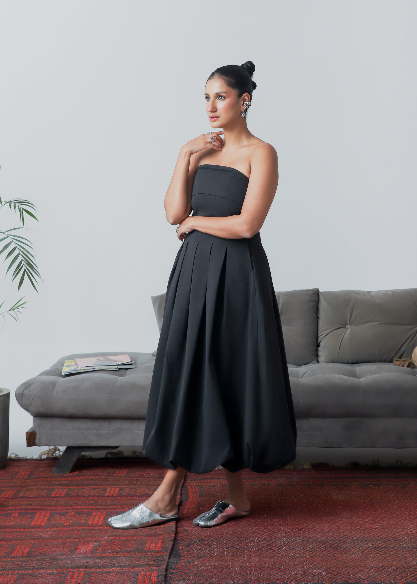 balloon dress                                                                                                               coffee brown               (LIMITED EDITION)