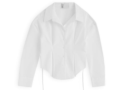 cinch waist poplin                                                                                                                     white
